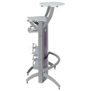 Coaster Furniture Dallas 100135 2-shelf Curved Freestanding Home Bar Cabinet - Silver IMAGE 8