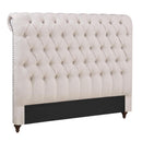 Coaster Furniture Devon 300525Q 57-inch Upholstered Queen Panel Bed - Beige IMAGE 2