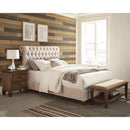 Coaster Furniture Devon 300525Q 57-inch Upholstered Queen Panel Bed - Beige IMAGE 4