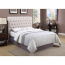 Coaster Furniture Devon 300525KW 57-inch Upholstered California King Panel Bed - Beige IMAGE 5