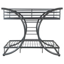 Coaster Furniture Stephan 460078 Metal Full Over Full Bunk Bed - Gunmetal IMAGE 4
