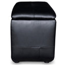 Coaster Furniture Cyrus 600002 Upholstered Home Theater Storage Wedge Console - Black IMAGE 3