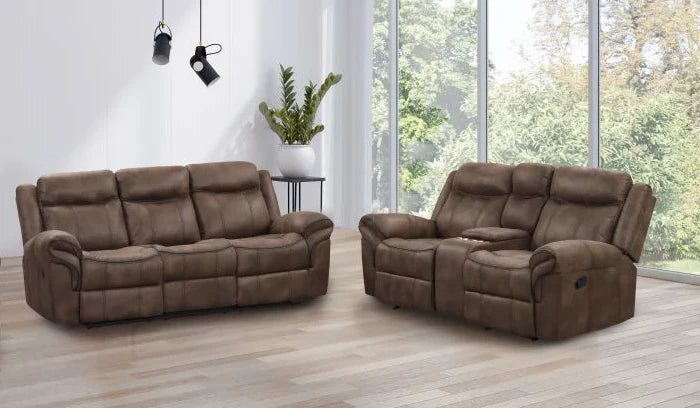 アリオ Arrington 7-Piece Dual Power Leather Reclining Modular Sectional