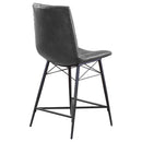 Coaster Furniture Aiken 107859 Upholstered Tufted Counter Chair - Charcoal (Set of 2) IMAGE 7