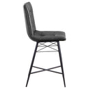 Coaster Furniture Aiken 107859 Upholstered Tufted Counter Chair - Charcoal (Set of 2) IMAGE 8