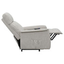 Coaster Furniture Herrera 609407P Upholstered Power Lift Massage Chair - Beige IMAGE 10