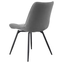 Coaster Furniture Diggs 193312 Upholstered Swivel Dining Side Chair - Grey IMAGE 5