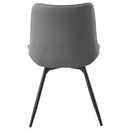 Coaster Furniture Diggs 193312 Upholstered Swivel Dining Side Chair - Grey IMAGE 6