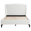 Coaster Furniture Mosby 306020Q Upholstered Queen Wingback Bed - Snow IMAGE 3