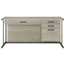 Coaster Furniture Loomis 805881 60-inch 4-Drawer Computer Desk - Whitewashed Grey IMAGE 4