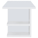 Coaster Furniture Alice 801455 Writing Desk White With Open Shelves - White IMAGE 4