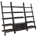 Coaster Furniture Colella 800319-S3 3-Piece Storage Ladder Bookcase Set - Cappuccino IMAGE 1