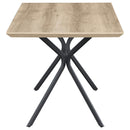 Coaster Furniture Edgecreek 108481 53-inch Composite Wood Dining Table - Light Brown IMAGE 4