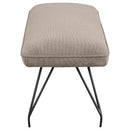 Coaster Furniture Dodson 108497 Fabric Upholstered Dining Bench - Taupe IMAGE 5