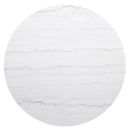 Coaster Furniture Jason 710418 Round Marble Top Coffee Table - White and Charcoal IMAGE 4