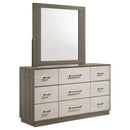 Coaster Furniture Fenwick 224983M 9-Drawer Dresser with Mirror - Grey Oak IMAGE 1