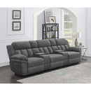 Coaster Furniture Bahrain 609541PT 5-piece Power Home Theater Seating - Charcoal IMAGE 1