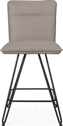 Crossroads - Demi Hairpin Leg Swivel Counter Stool (Set of 2)