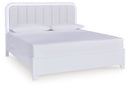 Jarlee - 4 Pc. - King Panel Bed, Dresser, Mirror And Nightstand - White