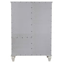  Coaster Furniture Sandy Beach 201308 8-Drawer Door Chest - Cream White IMAGE 5