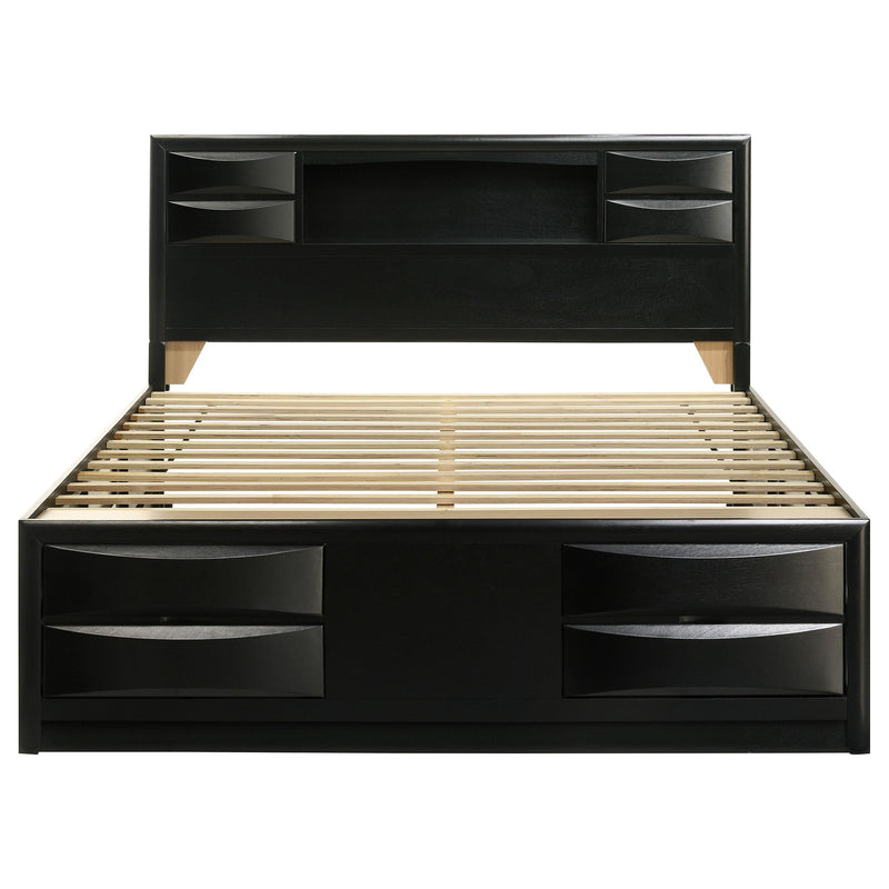  Coaster Furniture Briana 202701KE Wood Eastern King Storage Bookcase Bed - Black IMAGE 3