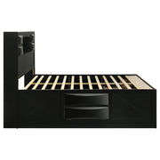  Coaster Furniture Briana 202701KE Wood Eastern King Storage Bookcase Bed - Black IMAGE 5