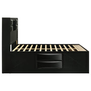  Coaster Furniture Briana 202701Q Wood Queen Storage Bookcase Bed - Black IMAGE 5