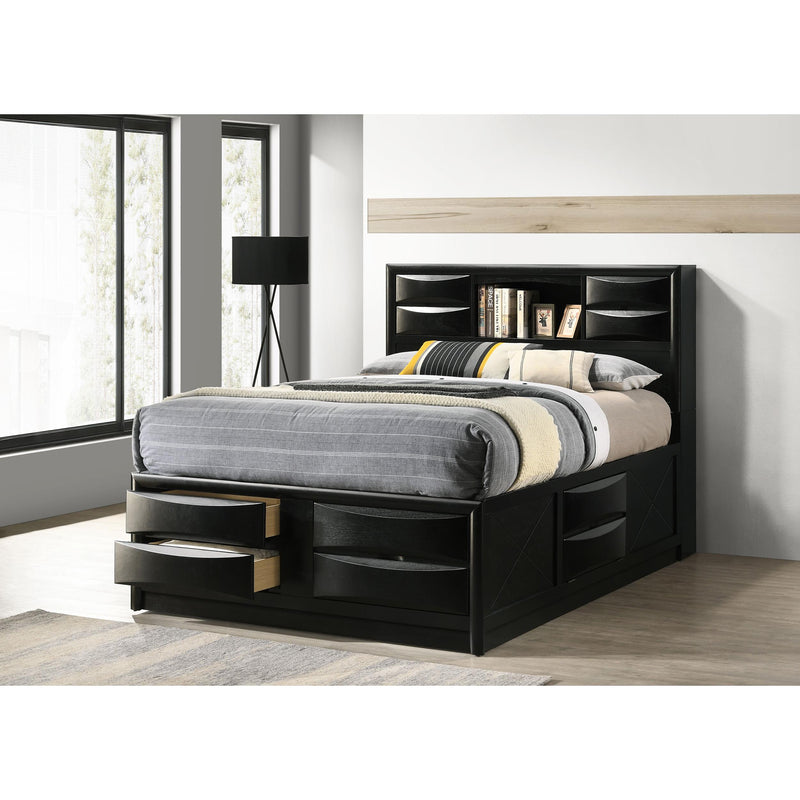  Coaster Furniture Briana 202701Q Wood Queen Storage Bookcase Bed - Black IMAGE 6