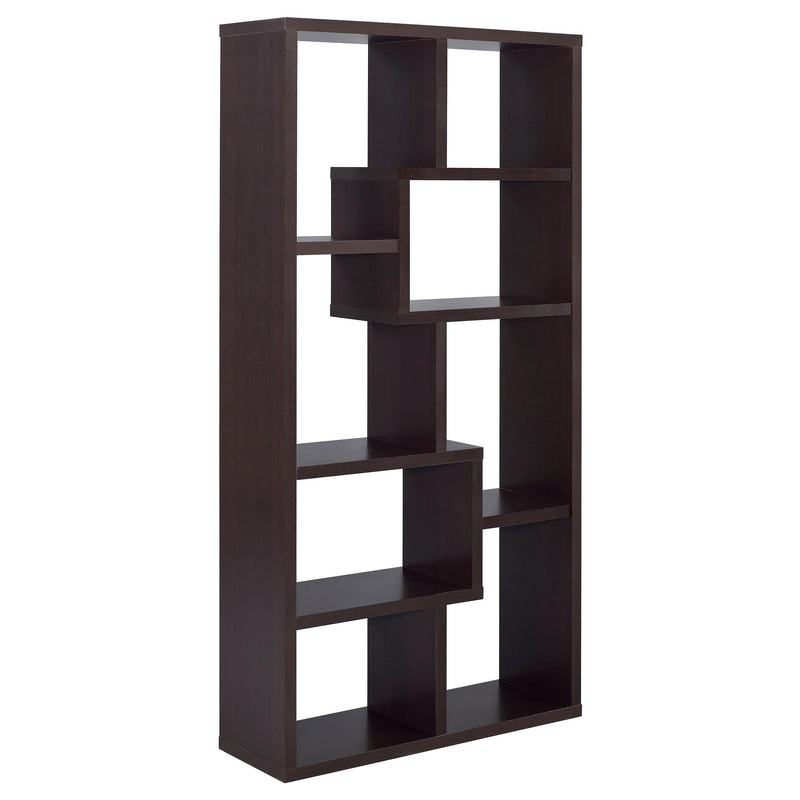 Coaster Furniture Theo 800264 71-inch 7-shelf Bookshelf - Cappuccino IMAGE 5