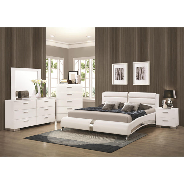 Coaster Furniture Felicity 300345Q 7 pc Queen Upholstered Bedroom Set IMAGE 1