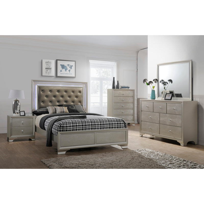 Crown Mark Lyssa B4300 7 pc Queen Panel Bedroom Set IMAGE 1