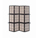  Coaster Furniture Iggy 900166 4-Panel Room Divider Folding Shoji Screen - Cappuccino IMAGE 2