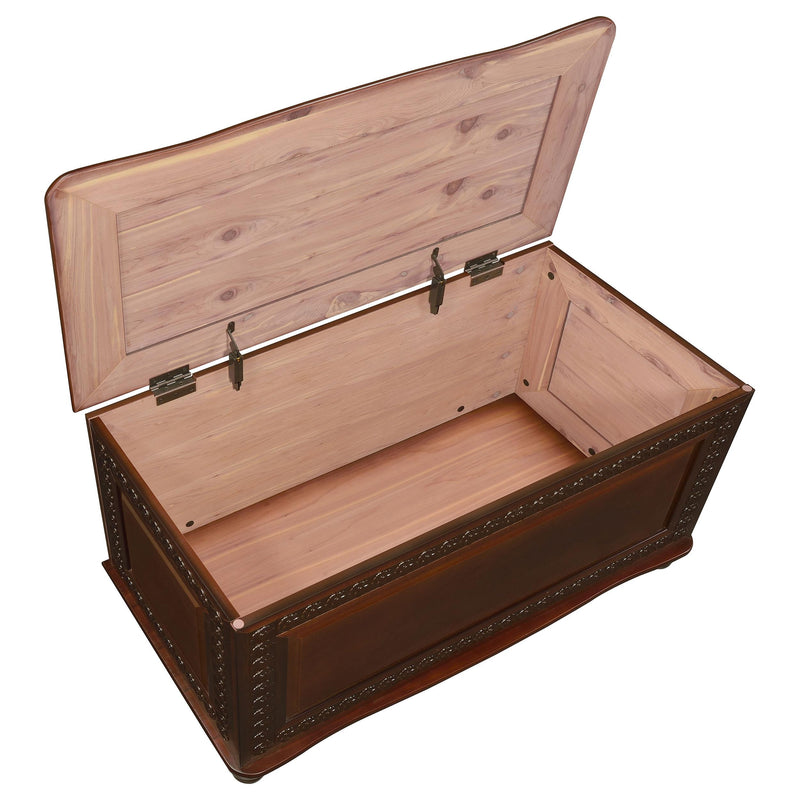  Coaster Furniture Finlay 900012 Cedar Chest - Dark Tobacco IMAGE 3