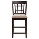  Coaster Furniture Lavon 105279 Wood Counter Chair - Tan and Espresso (Set of 2) IMAGE 2