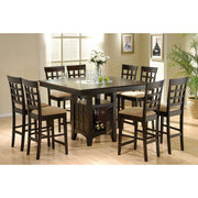  Coaster Furniture Gabriel 100438 52-inch Counter Height Dining Table - Cappuccino IMAGE 8