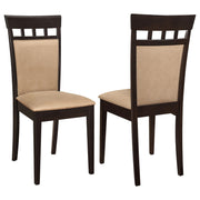  Coaster Furniture Gabriel 100773 Closed Back Dining Side Chair - Cappuccino (Set of 2) IMAGE 1