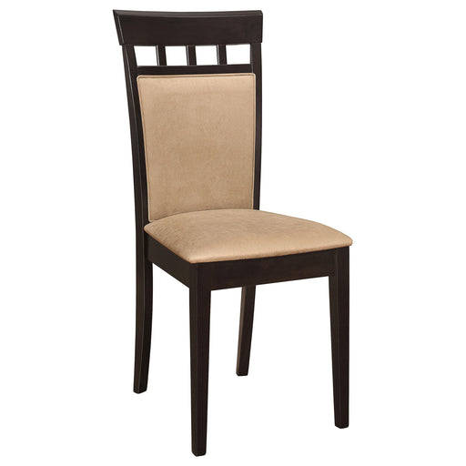  Coaster Furniture Gabriel 100773 Closed Back Dining Side Chair - Cappuccino (Set of 2) IMAGE 2