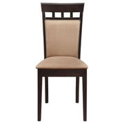  Coaster Furniture Gabriel 100773 Closed Back Dining Side Chair - Cappuccino (Set of 2) IMAGE 3