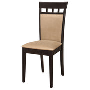  Coaster Furniture Gabriel 100773 Closed Back Dining Side Chair - Cappuccino (Set of 2) IMAGE 4