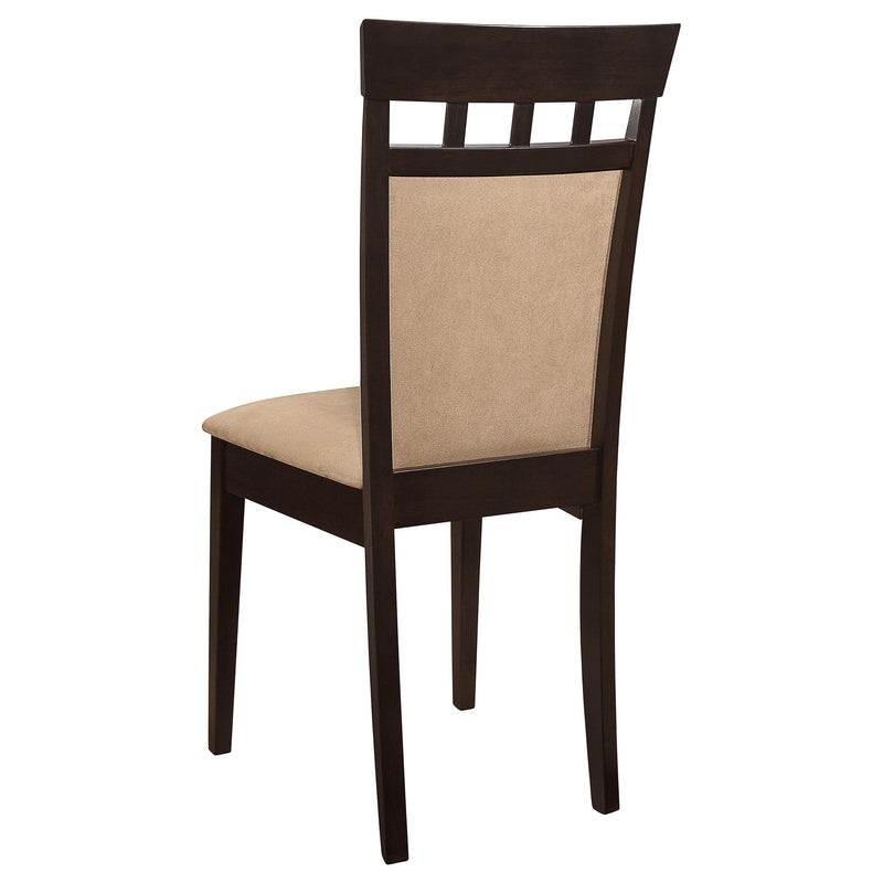  Coaster Furniture Gabriel 100773 Closed Back Dining Side Chair - Cappuccino (Set of 2) IMAGE 6