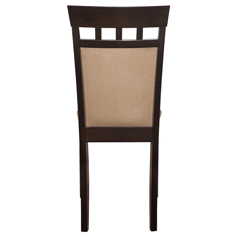  Coaster Furniture Gabriel 100773 Closed Back Dining Side Chair - Cappuccino (Set of 2) IMAGE 7
