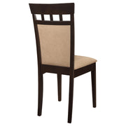  Coaster Furniture Gabriel 100773 Closed Back Dining Side Chair - Cappuccino (Set of 2) IMAGE 8