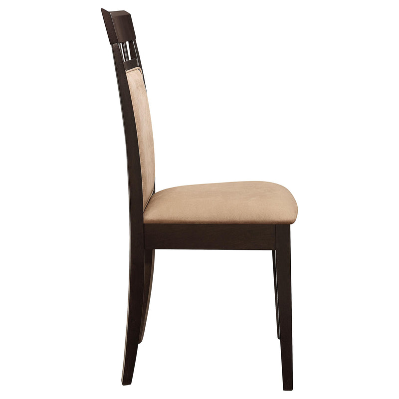  Coaster Furniture Gabriel 100773 Closed Back Dining Side Chair - Cappuccino (Set of 2) IMAGE 9