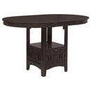 Coaster Furniture Lavon 102888 Oval 60-inch Extension Counter Dining Table - Espresso IMAGE 1