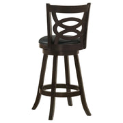Coaster Furniture Calecita 101930 Wood Swivel Bar Stool - Cappuccino (Set of 2) IMAGE 6