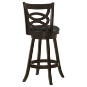 Coaster Furniture Calecita 101930 Wood Swivel Bar Stool - Cappuccino (Set of 2) IMAGE 7
