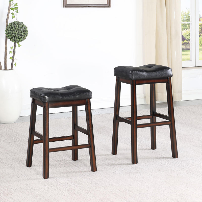 Coaster Furniture Donald 120520 Upholstered Bar Stool - Cappuccino (Set of 2) IMAGE 6