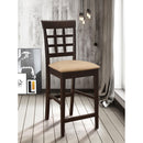  Coaster Furniture Gabriel 100209 Lattice Back Counter Chair - Cappuccino (Set of 2) IMAGE 9