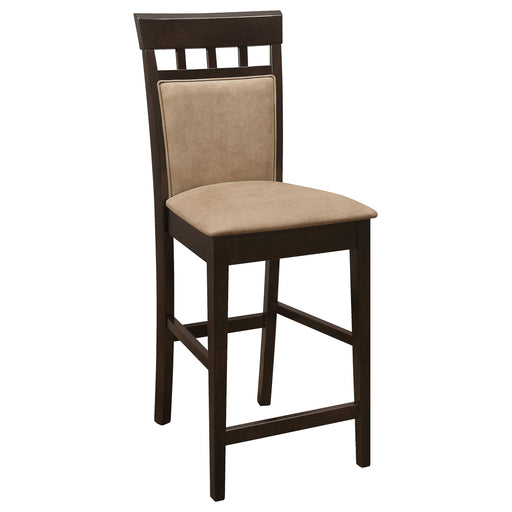  Coaster Furniture Gabriel 100219 Closed Back Counter Chair - Cappuccino (Set of 2) IMAGE 2