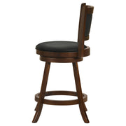  Coaster Furniture Broxton 101919 Upholstered Swivel Counter Chair - Chestnut (Set of 2) IMAGE 5